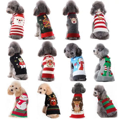 Christmas Striped Dog Sweater