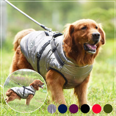 Warm Dog Jacket with Harness