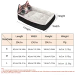 Winter Warm Puppy Bed Sofa Washable Cartoon Pet - Image 6